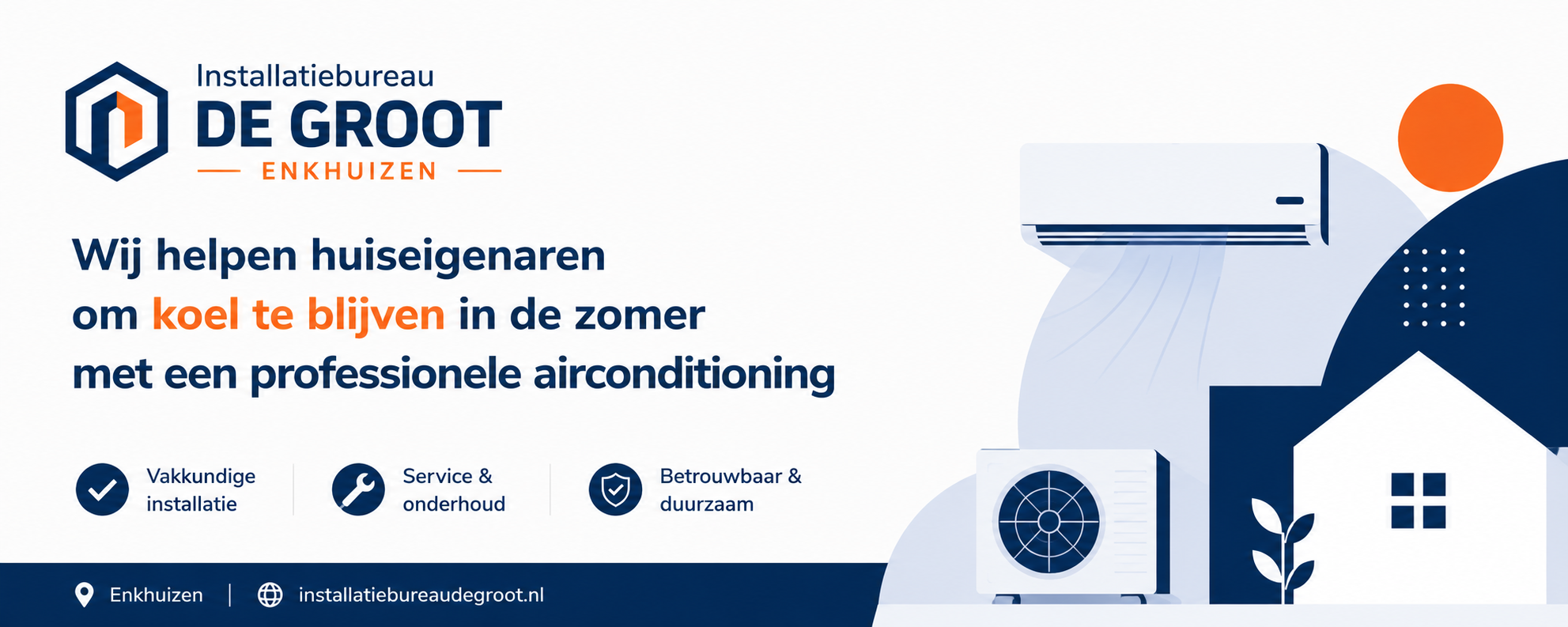 Voorbeeld van een gegenereerde LinkedIn banner